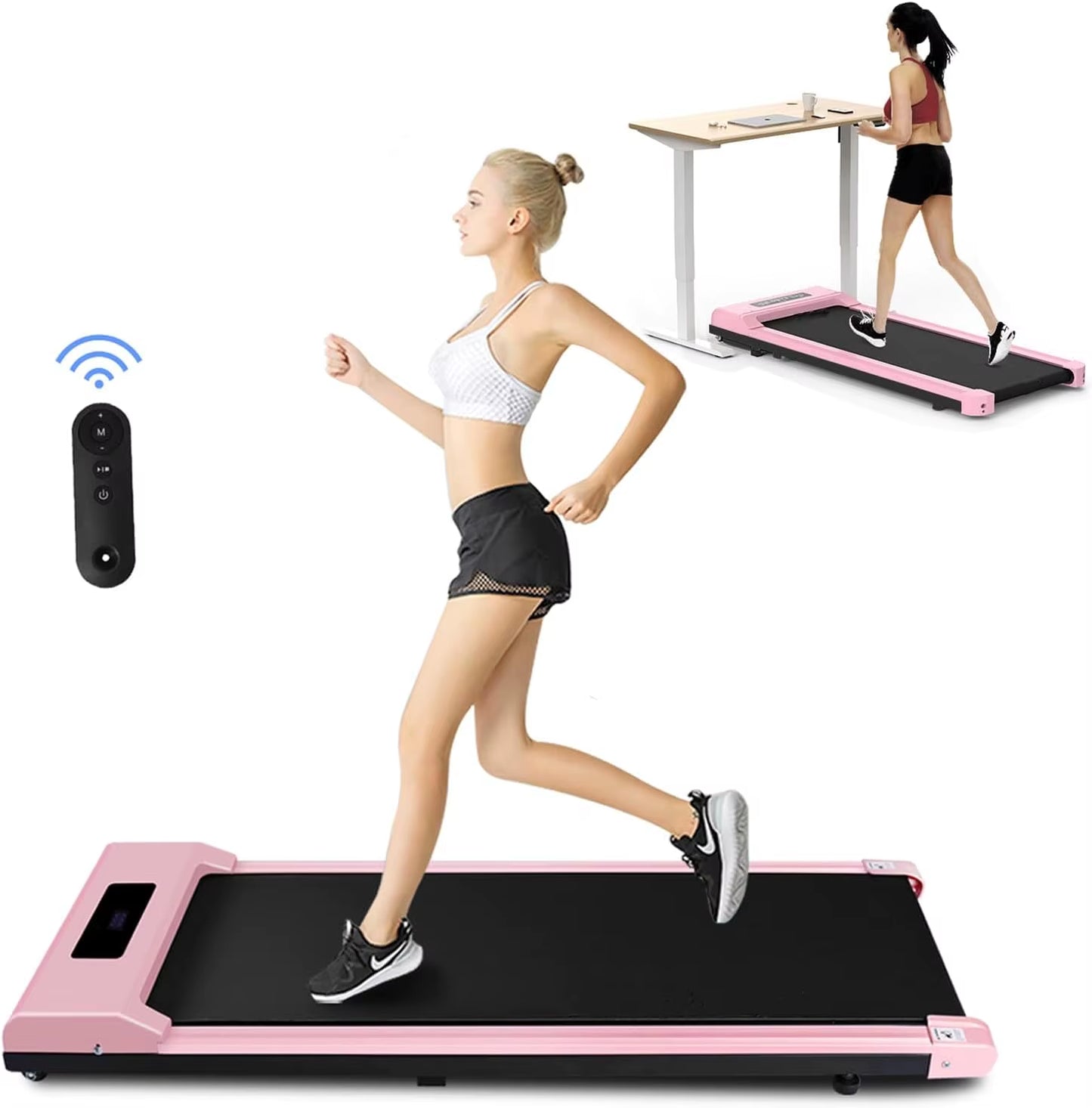Motorised Smart Walking Pad Walking Machine Slim Fitness Gym Electric Mini Treadmill Home Office
