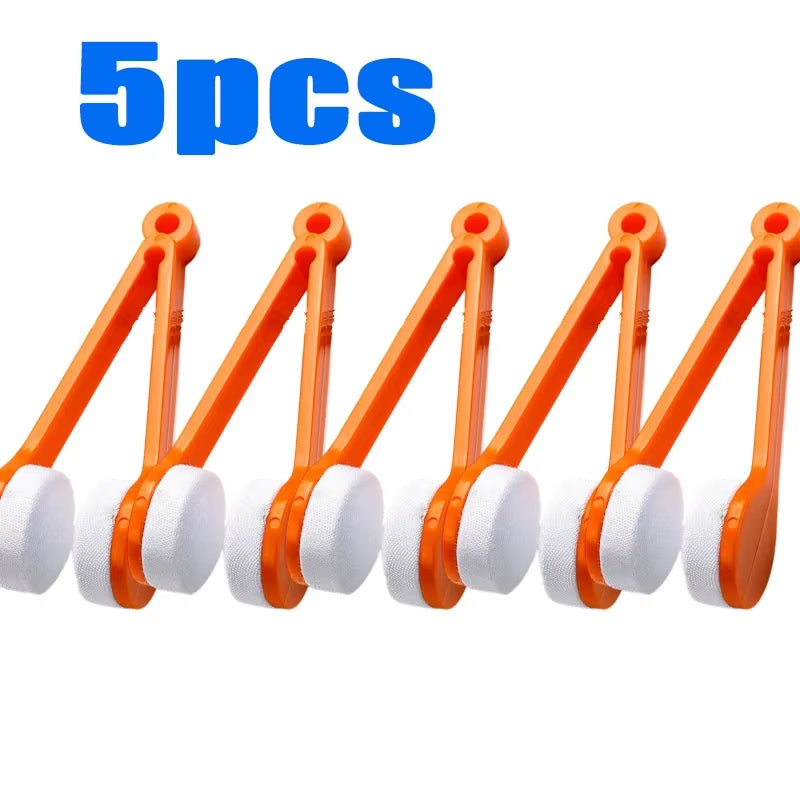 10-1Pcs Portable Multifunctional Glasses Cleaning Rub Eyeglass Sunglasses Spectacles Microfiber Cleaning Brushes Wiping Tools